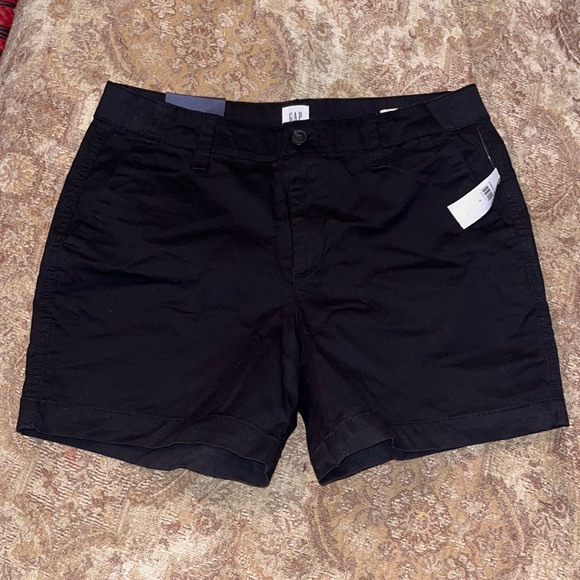 GAP Black Mid Rise City Short sz 4 New With Tags - Picture 2 of 7